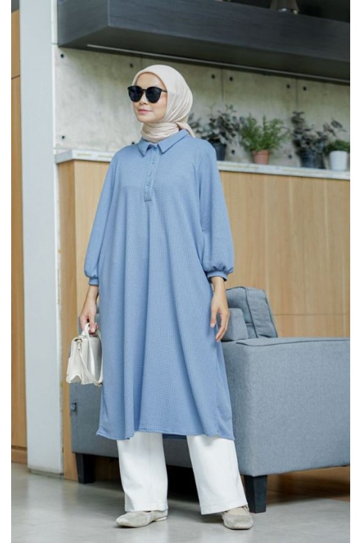 Luisa Midi Skirt Dusty Blue